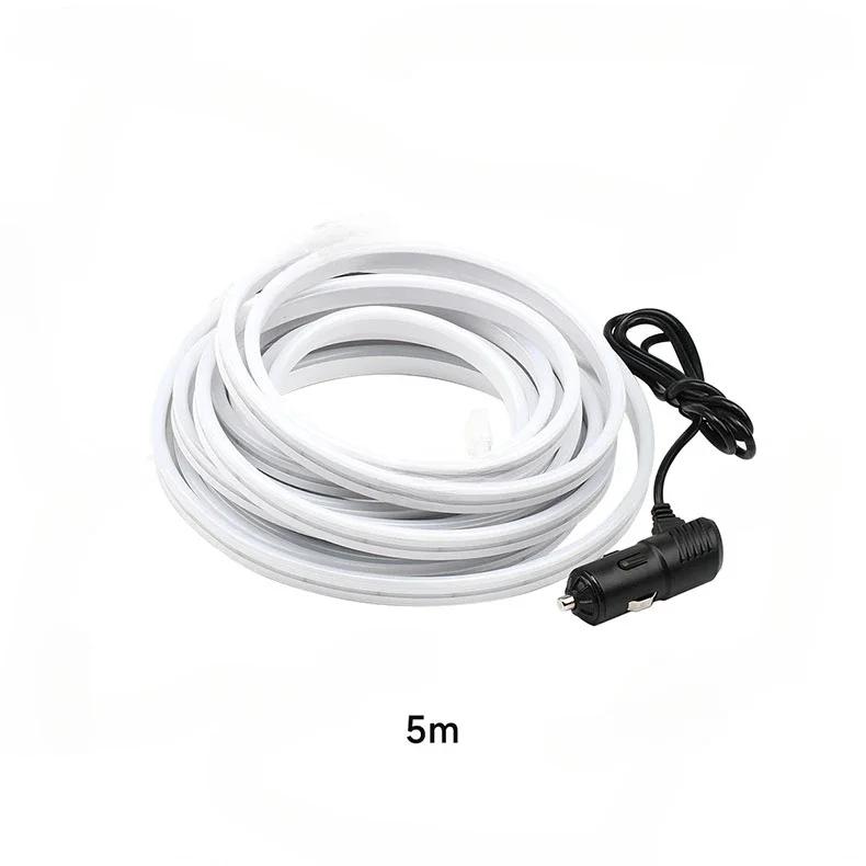 Car Trunk LED Light Universal Atmosphere Light Waterproof Inductive Lamp with Cigarette Lighter Lighting Decoration Accessories