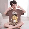 Astronaut Boys Summer Pajama Set - Short Sleeve & Pants for Kids & Teens