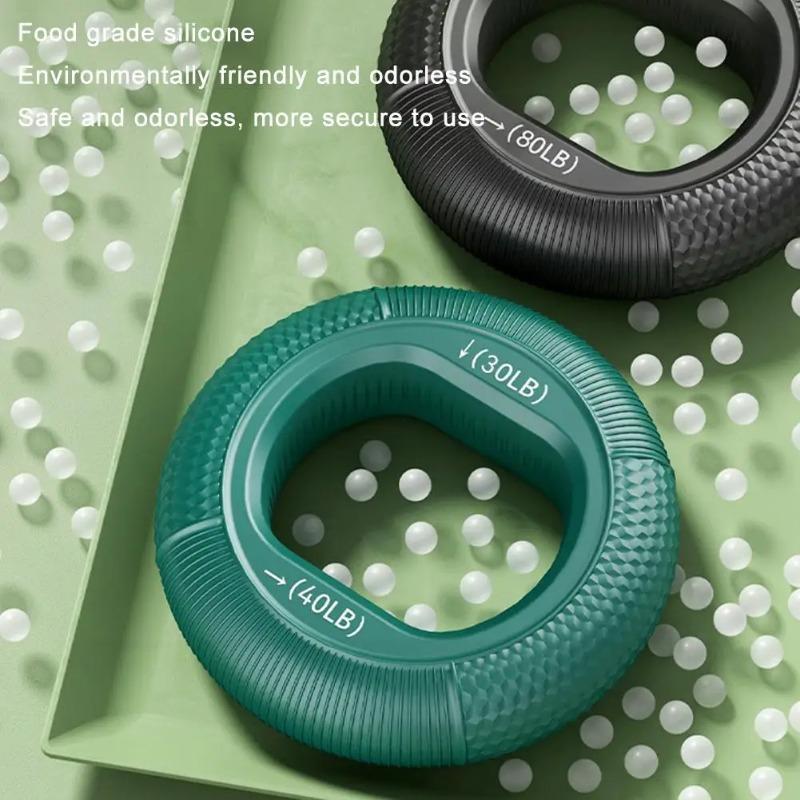 Impugnatura a Mano Regolabile in Silicone 20-80LB Anello di Presa Dita Avambraccio Espansore Carpale Allenamento Muscolare Esercizio Palestra Fitness