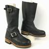 Steel Toe Engineer Leather Motorcycle Riding Boots Black Size 35.5 22.0-23.0(USED)