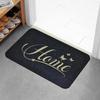 Simple Art Home Pattern Entrance Floor Mat Bathroom Absorbent Foot Door Mat Kitchen Front Door Nonslip Area Foot Mats