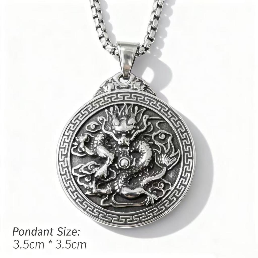 HNSP 316L Stainless Steel Animal Turtle Pendant Necklace For Men Punk Style  Accessories Male Gift