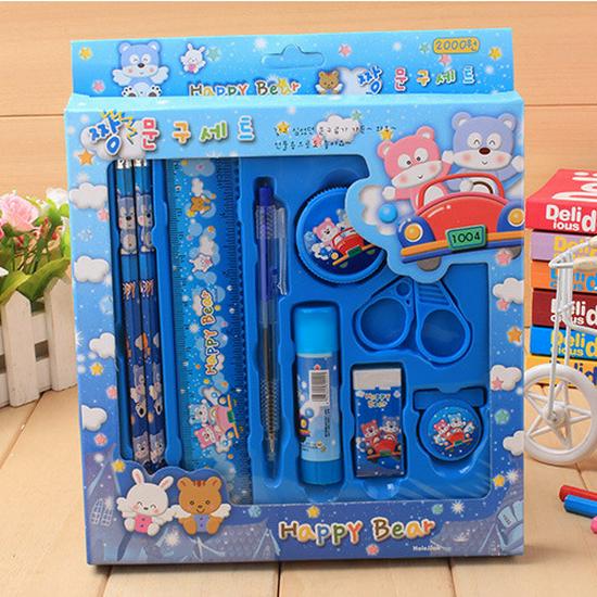Cartoon Gift Box: Korean Stationery Set for Kindergarten & Elementary School Rewards