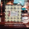LIEI Smokeless White Round Tea Light Candles