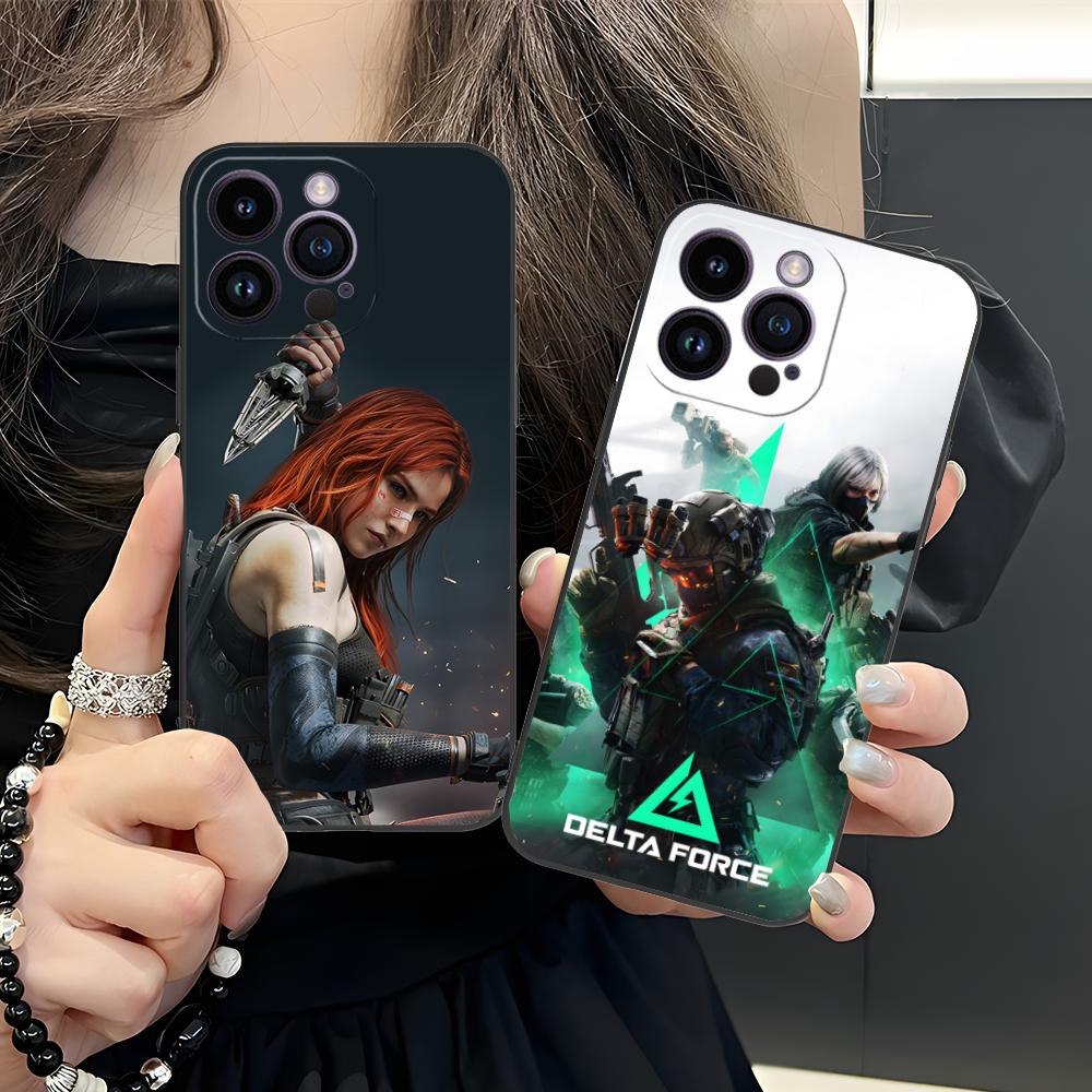 Game Delta Force Printed Phone Case for iPhone 17 16 15 14 13 12 11 X XR XS 8 7 Air Pro Max Plus Mini Soft TPU Shockproof Cover
