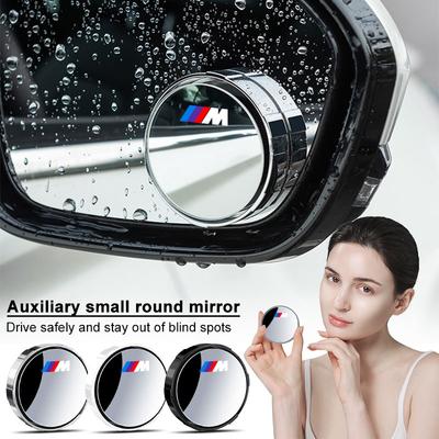 2Pcs Adjustable 360 Degree Car Blind Spot Rear View Mirror Angle For M E34 E36 E60 E90 E46 E39 E70 F10 F20 F30 X5 X6 X1 M3 M5 M6 E71 F01 F02 F87