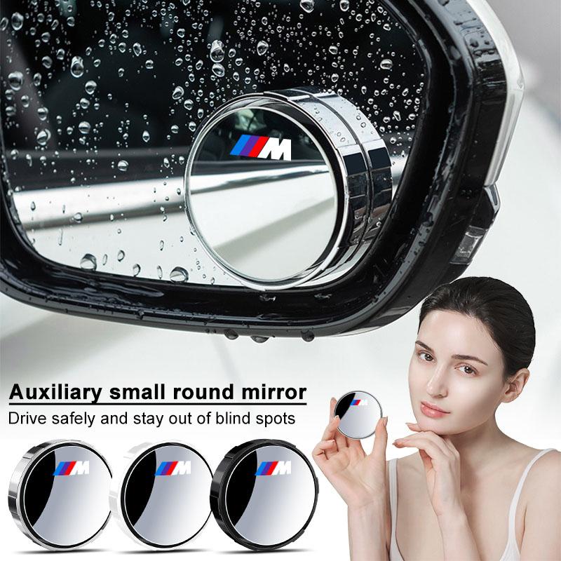 2Pcs Adjustable 360 Degree Car Blind Spot Rear View Mirror Angle For BMW M E34 E36 E60 E90 E46 E39 E70 F10 F20 F30 X5 X6 X1 M3 M5 M6 E71 F01 F02 F87