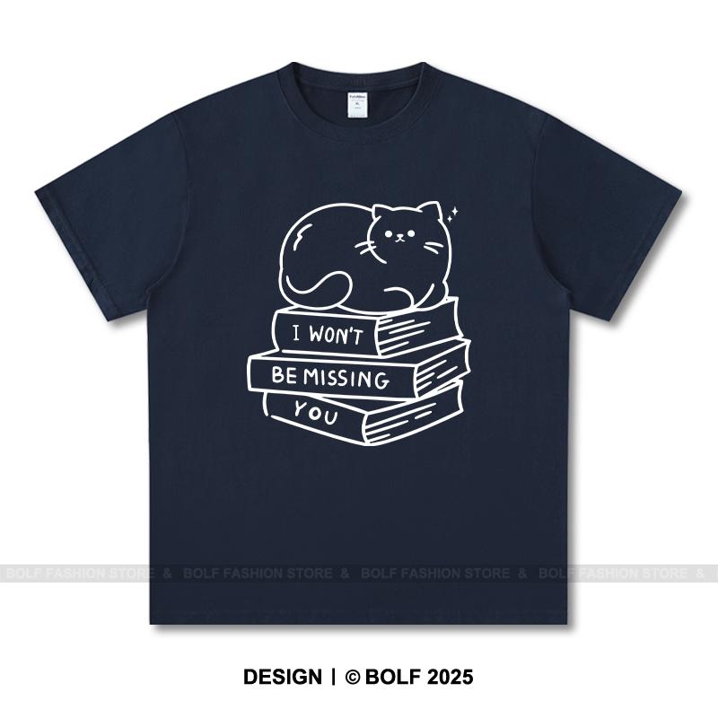 Women's I Won't Be Missing You Printed T-Shirt 100% Cotton Oversized Savage Graphic Tees for Men Summer Tops Breakup Streetwear