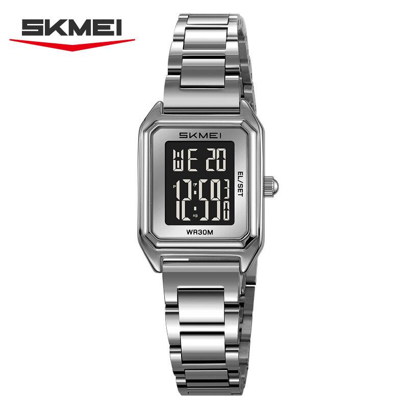 Skmei SKMEI Golden Digital Watch Men Women Watches Luxury Gold Wrist Watches Stainless Steel Female Male Clock Relogio Masculino 2493