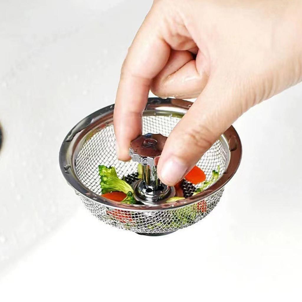 Easy To Clean Bathroom Shower Filter Convenient Sink Plug Alternative Anti Blocking Sink Plugs Stainless Steel for Home