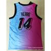 Miami Heat 14 Tyler Herro Bordado Camisa de Basquete Masculino Feminino Respirável Performance Sportswear Outono