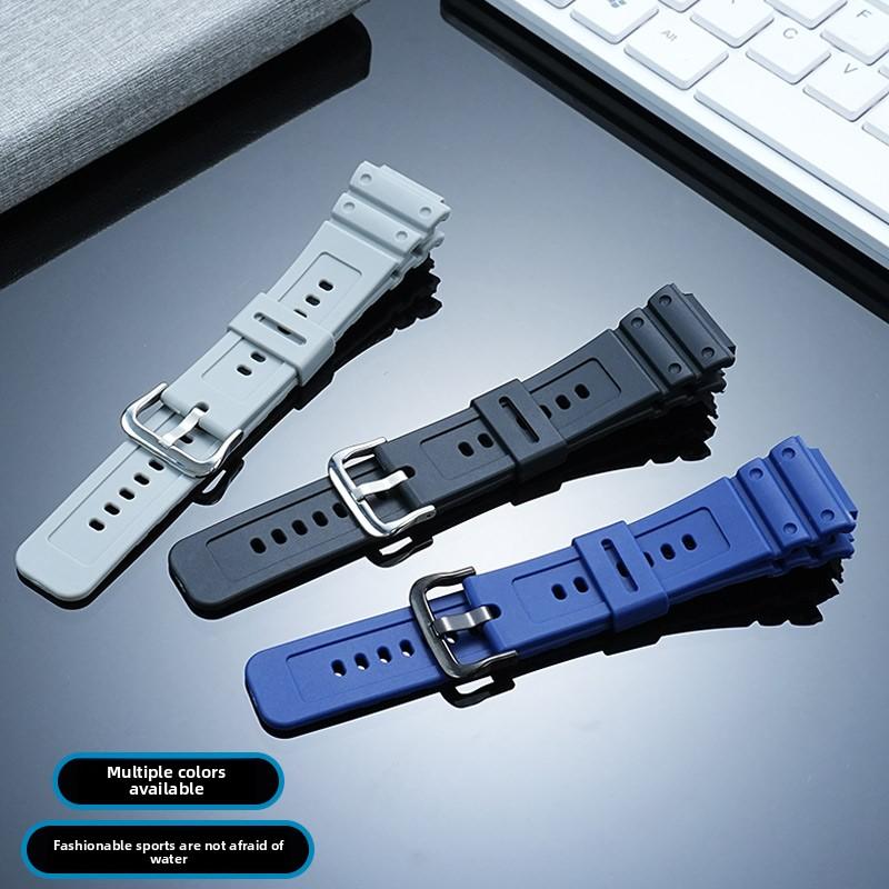 Replacement Resin watch strap For Casio G-SHOCK 3516 DW-H5600MB Champion's Heart Solar Watch men's ports Silicone watchband 18mm