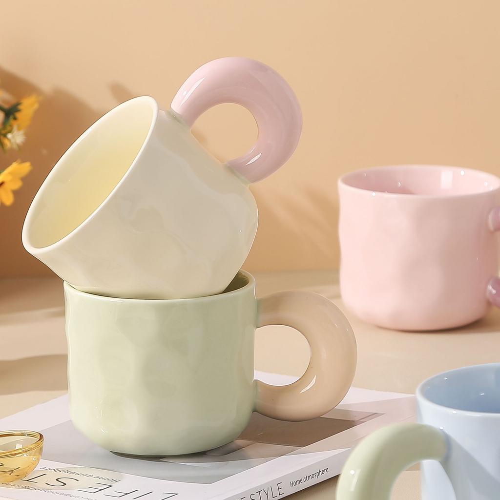 Contrast Color Milk Whirring Small Fresh And Cute High Value Large Capacity Student Fashion Couple Girlfriend Breakfast Cup