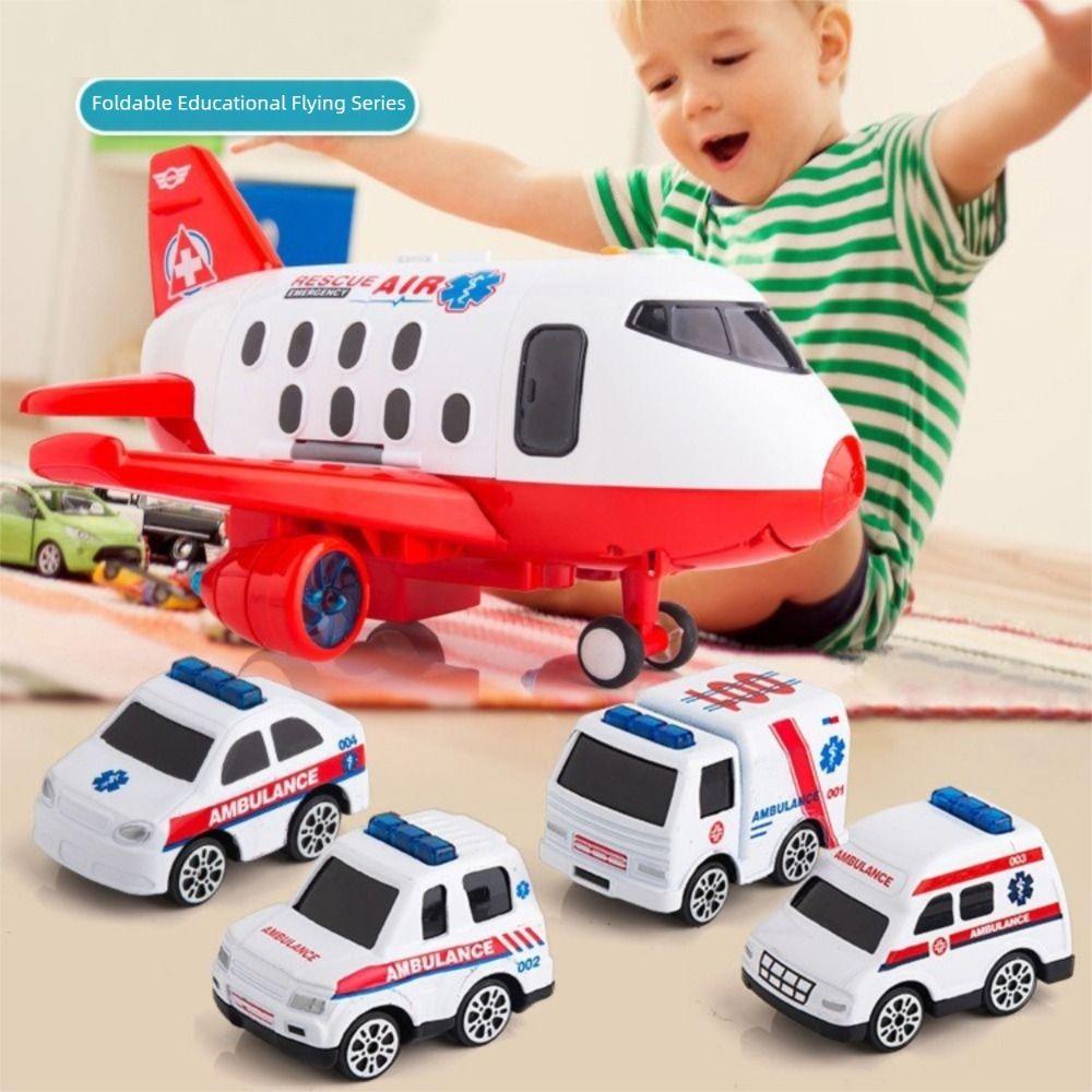Theme Model Airplane Model Toys Light Simulation DIY Children's Toys  Kids Cars