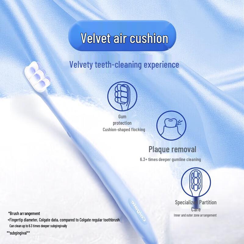 Colgate Velvet Cushion Soft Toothbrushes