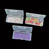 4 Grid Clear Storage Box with Individual Compartments Detachable Plastic Case for Small Items Jewelry Beads Crafts Hardware