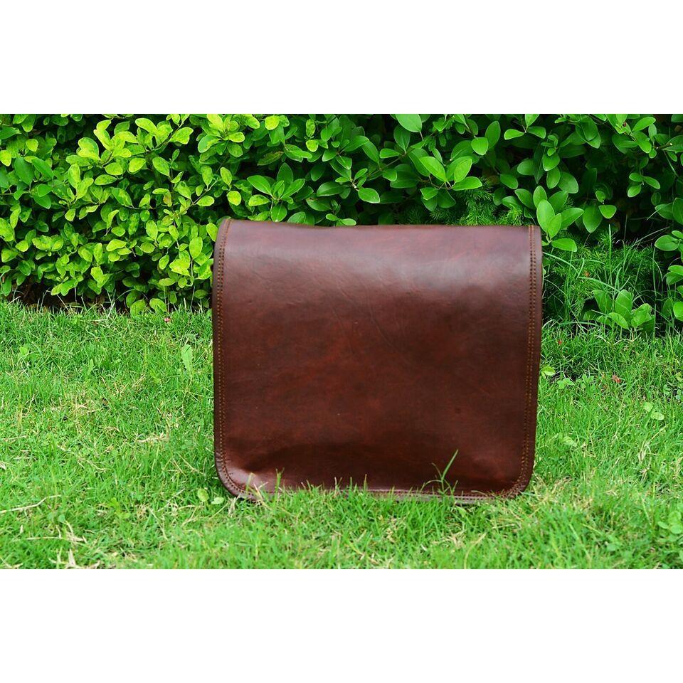 Messenger Crossbody I-pad Мужская повседневная сумка из натуральной козьей кожи с полным — фото 4