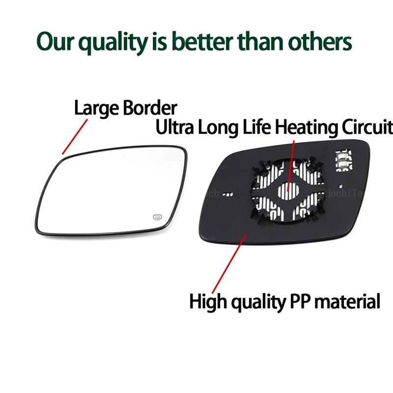 Aripa ușii Oglindă retrovizoare din sticlă Lentilă oglindă laterală Geam oglindă laterală încălzită pentru Dodge Journey JCUV 2009-