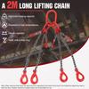 Lifting Chain Sling Lifts 17600 pounds Heavy Duty With 4 Legs Grade Hooks and Adjuster G80 Alloy Steel for Garage Lifting Forkli