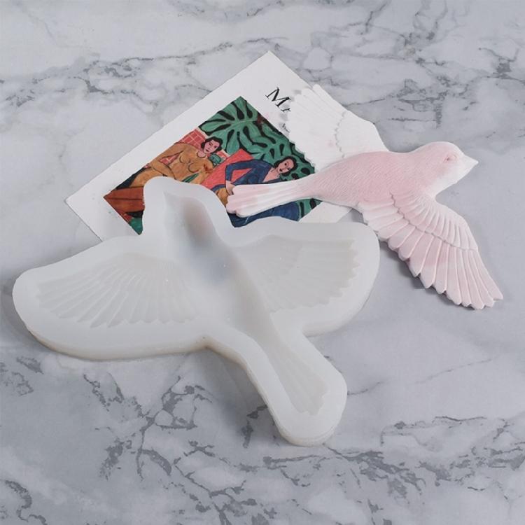 Animal Shape Silicone Mold 3D Birds Wall Ornament Resin Mold for Wall-Decor