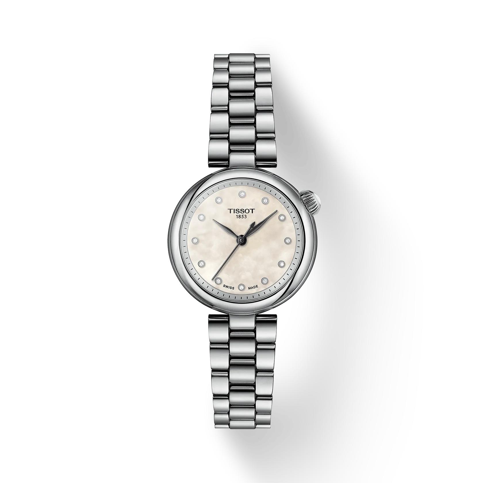 Tissot Stainless Steel white mother of pearl Dial Men s Fashion Watch T152.010.11.116.00 белый
