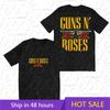 Classic High Quality Guns N Roses Print Tshirt Men Women Cotton Hip Hop Oversized Tshirts Short Sleeve T Shirt Streetwear Tops