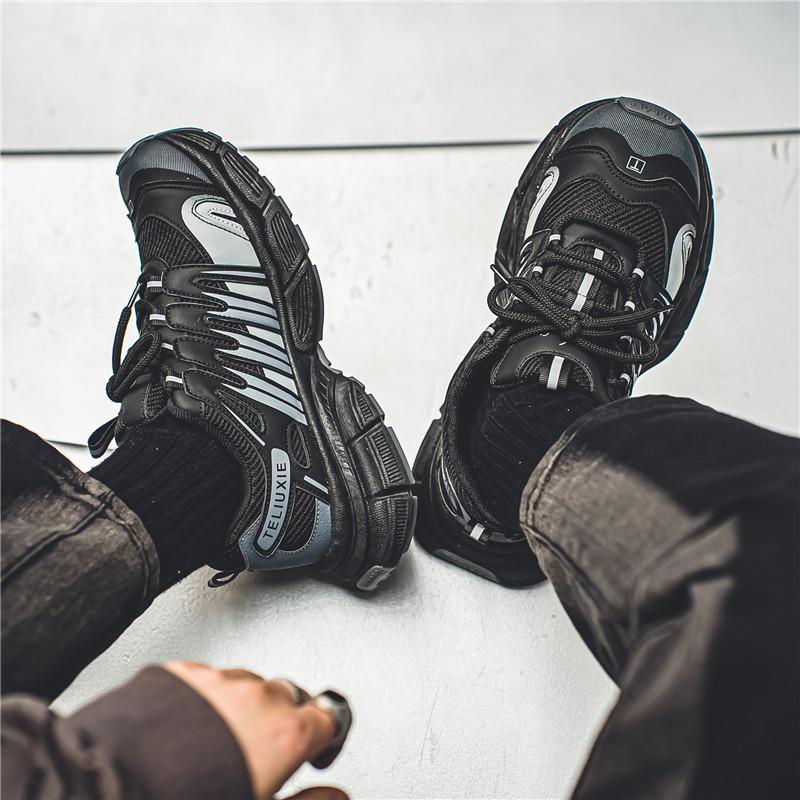 Teenagers Adults Anti Slip Wear-resistant Fashionable Retro Outdoor Thick Soled Running Shoes Sports Shoes Casual Shoes