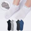 Șosete Scurte Respirabile de Vară pentru Bărbați 5 Perechi Decupate Absorbante de Transpirație Șosete Sport Ușoare Confortabile Pachet Asortat Negru Alb Gri