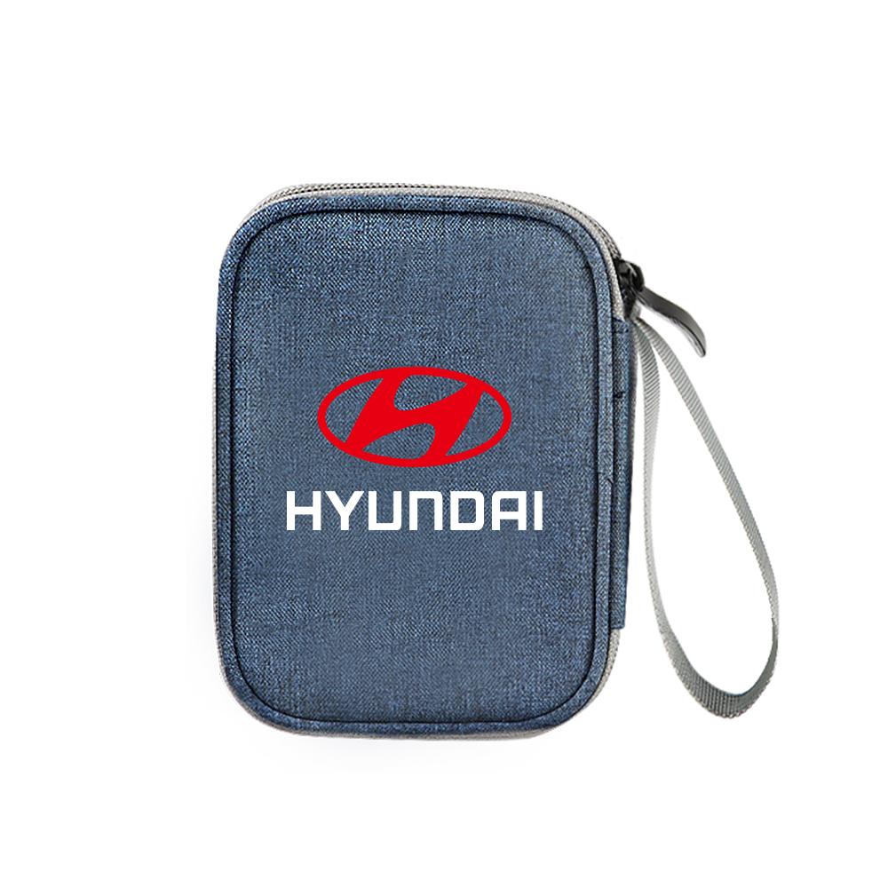 Portable Car Travel Key Driver's License Storage Bag Waterproof Organizer For HYUNDAI GDI i20 i30 Tucson i10 ix35 i40 Creta HB20 E8