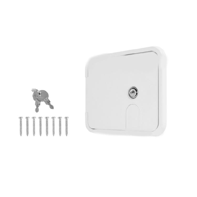 RVs Power Cord Hatches Cover ABS Trailer Storage Compartment Door With Secure Latches System And Quiet Operation