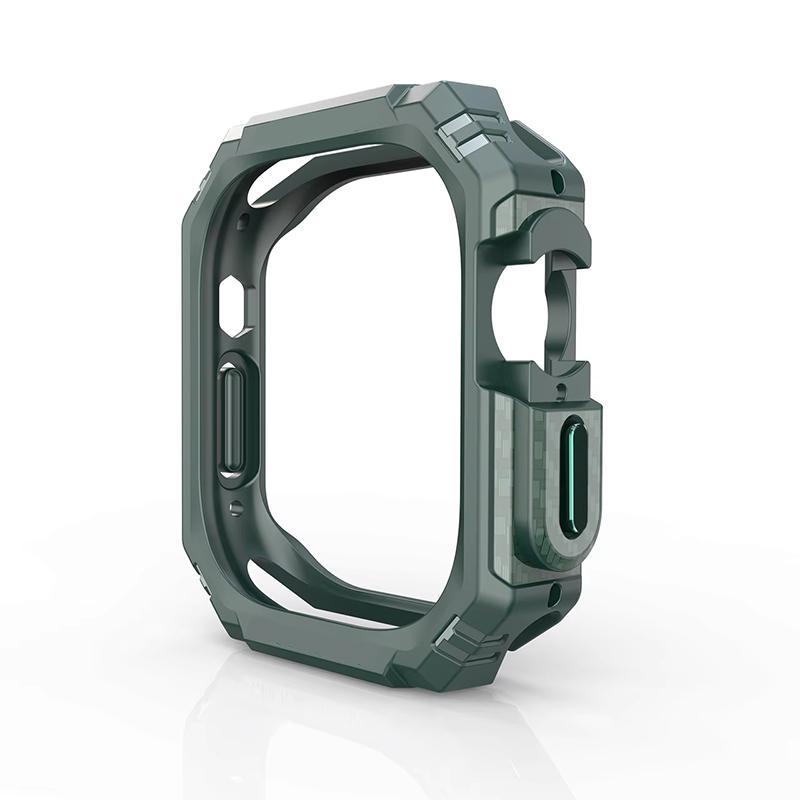 2 In 1 TPU Case for Apple Watch 41mm 45mm 40mm 44mm 49mm Hollow Shockproof Bumper Protector Cover for iWatch Ultra 9 8 7 6 5 SE