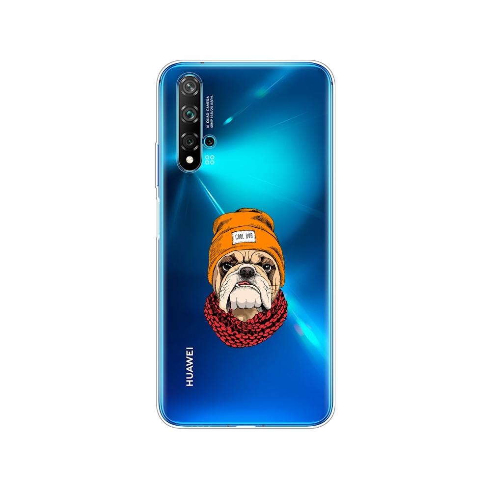 Dla Huawei Nova 5T Case miękka TPU tylna silikonowa obudowa telefonu dla Nova5T 5 T YAL-L21 6.26 ''fundas coque zderzak