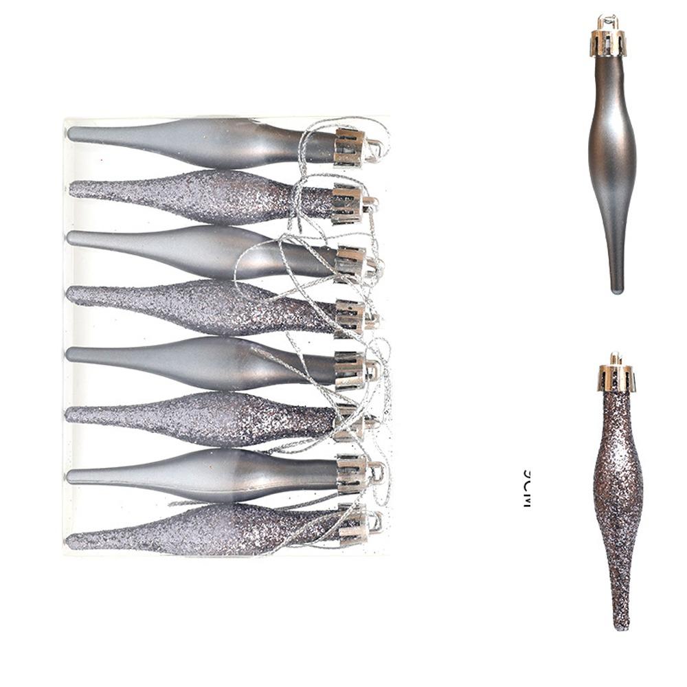 

8pcs 9cm Christmas Ball Pendants Plastic Merry Christmas Decor Xmas Spheres Ornaments Kid Gift