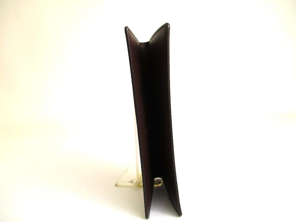 Authentic LOUIS VUITTON Damier Brown Leather Card Holder Notebook Cover #a903  Refurbished