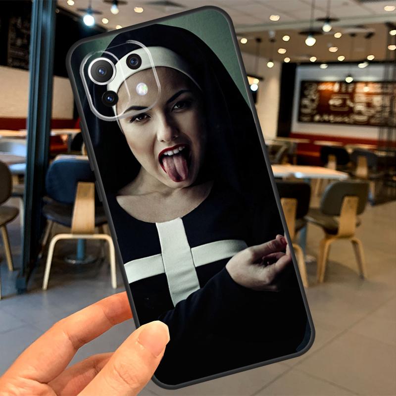 Sister Nun Case For Xiaomi 15 14 13 Ultra 11T 12T 13T 14T Pro POCO X7 X3 X5 X6 Pro F5 F6 M6 Pro Coque