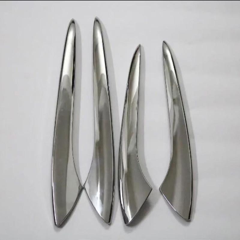 

Interior armrest decorative strip fit for Nissan Versa Almera 2014 2015 2016 2017 2018 Car Styling Accessories 4pcs YS