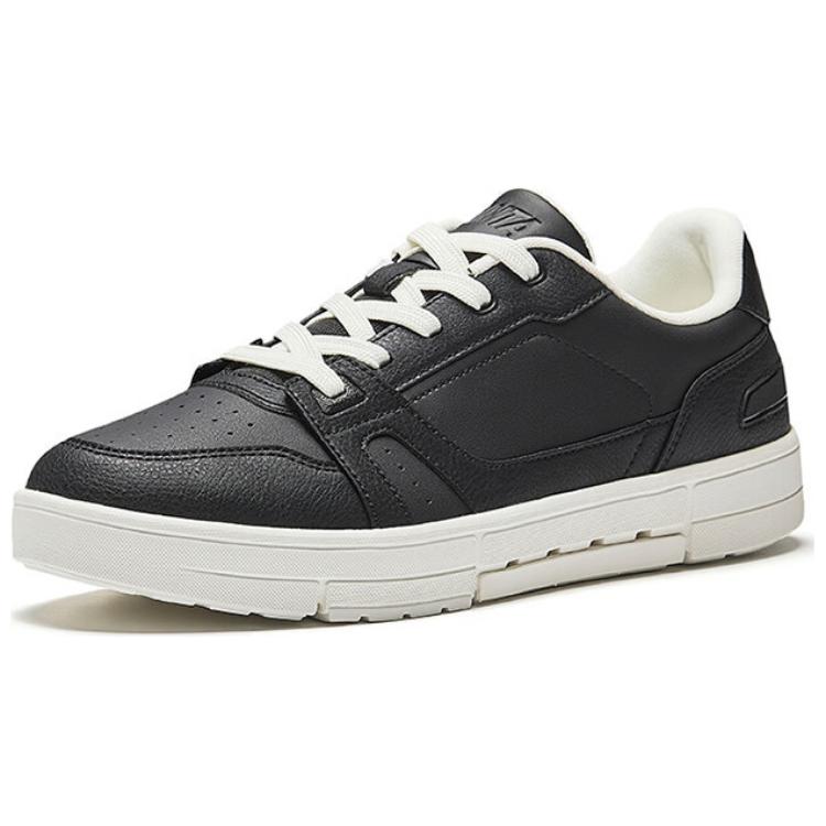 Anta Breathable Comfortable Trendy Wear-Resistant Low-Top Skate Shoes Men Sneaker Black White 112528018-3