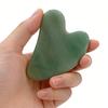 Custom Logo Gua Sha 100% Natural Xiuyan Green Jade Gua Sha Stone Original Guasha Face Massager Gua Sha