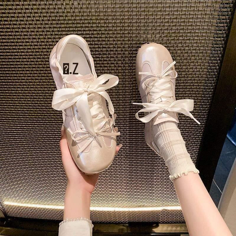 UNIITY Women's German Training Shoes - Spring 2025 Korean-Style Bow Flats