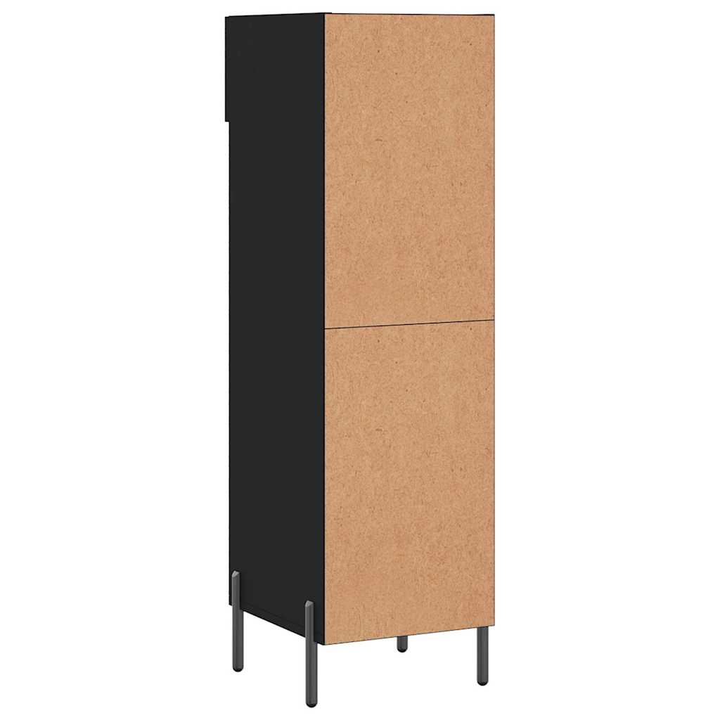 Vidaxl Szafka Na Buty, Czarna, 30X35X105 Cm, Materiał Drewnopochodny