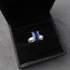 Natural Tanzanite Gemstone 925 Sterling Silver Jewelry Ring For Birthday Gift RR-30-9