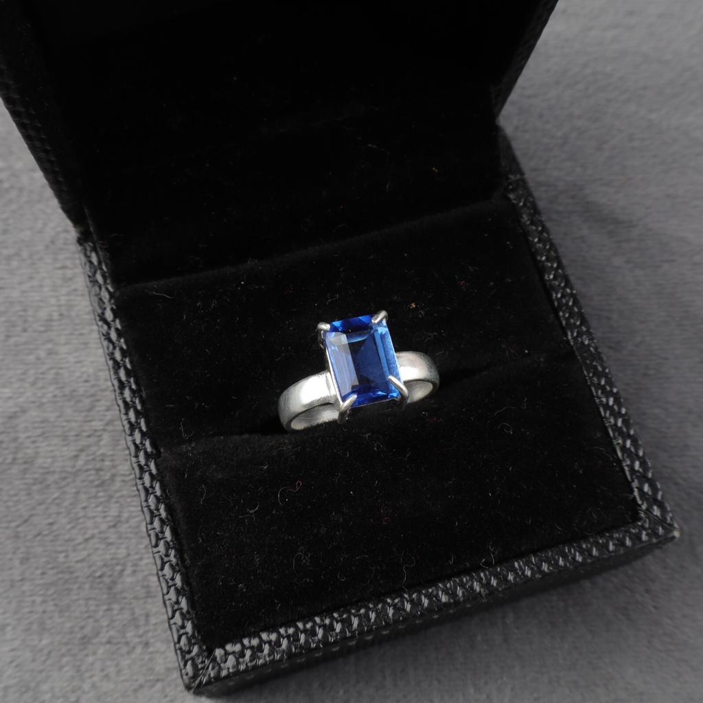 Natural Tanzanite Gemstone 925 Sterling Silver Jewelry Ring For Birthday Gift RR-30-9