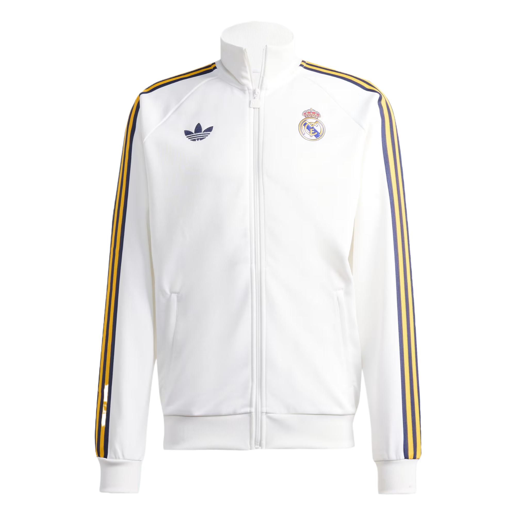 Adidas Originals Real Madrid Retro Sports Football Jacket Men Jacket JZ9156 S