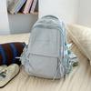 Schoolbag Large Capacity Solid Color Backpack Women's 1011 New High Value Cute Student Schoolbag Versatile Travel Backpack Tide