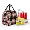Fox Spirit Kitsune Japanese Kabuki Insulated Lunch Bag for Women Office Cooler Thermal Food Box Tote Lunch Boxes Container