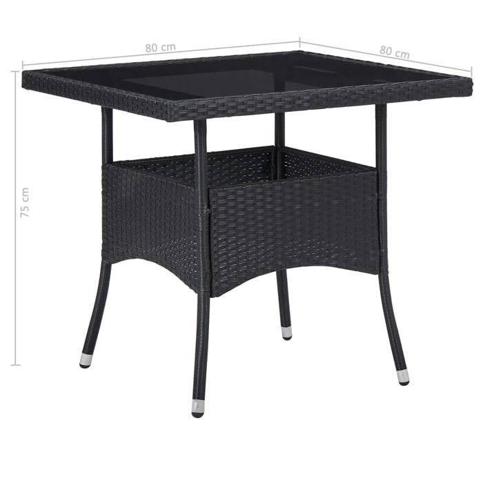 VidaXL Acacia Ensemble à Dîner de Jardin 5 pcs Salon de Jardin Mobilier de Salle à Manger d'Extérieur Arrière-cour Noir 3058324