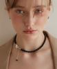 Tatiana Black Cupid Heart Toggle Necklace Nz2133