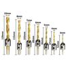 For Wood Drill Bits 7 Pieces Titanium Coated Rust-proof Woodworking Drill Bit Suitable for Wood Drilling Steerable Drill