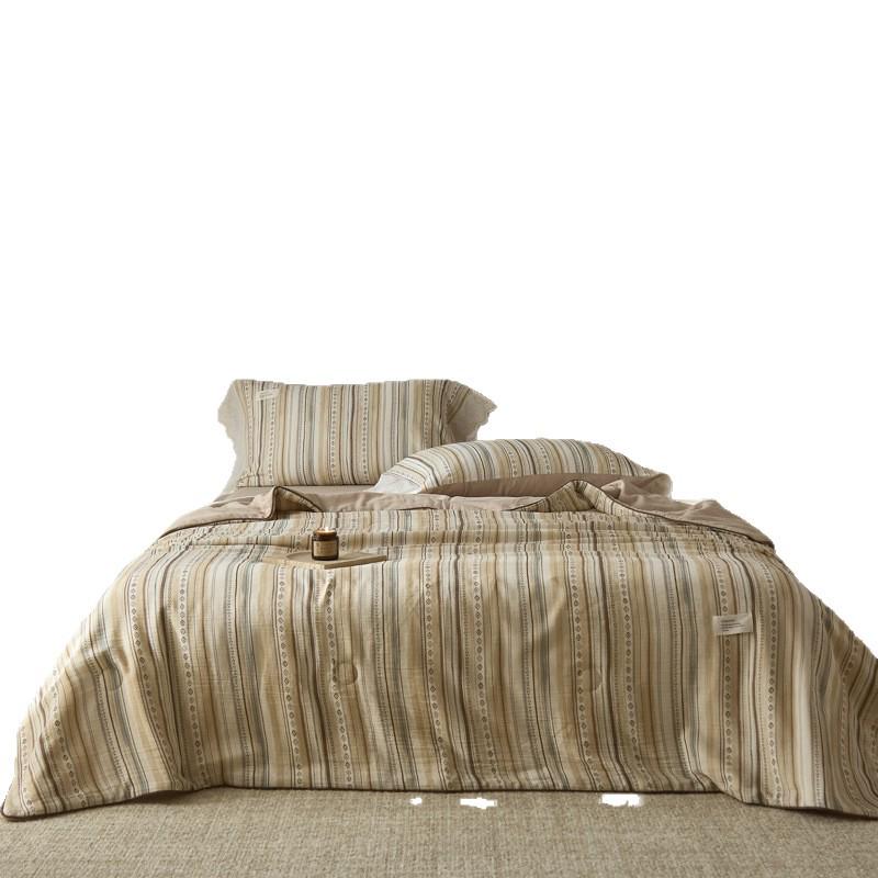 2026 Spring/Summer French Chic Cotton Linen Cooling Quilt for Dorms and Homes