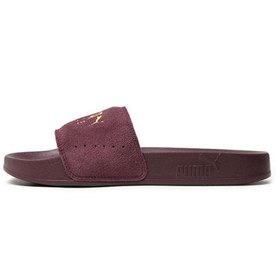 Leadcat Suede Slide Vineyard Wine Puma Team Gold Unisex 365758-13